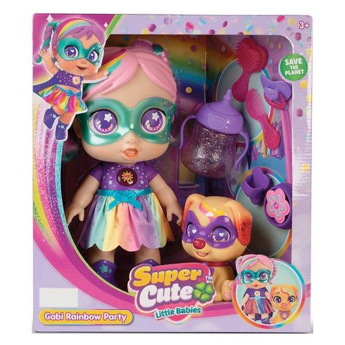Super Cute Little Babies Rainbow Party Doll And Puppy Assorted