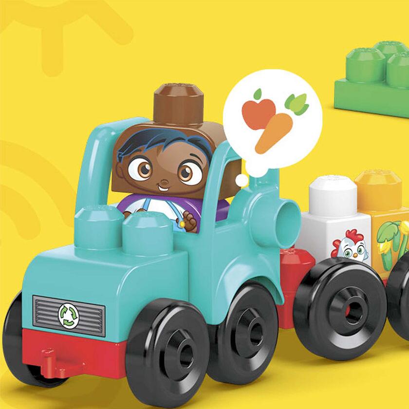 Build A Rolling Toy Tractor With Mega Bloks Green Town Grow and Protect Farm