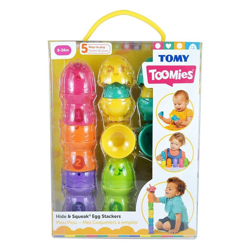 Tomy Toomies Hide & Squeek Egg Stackers