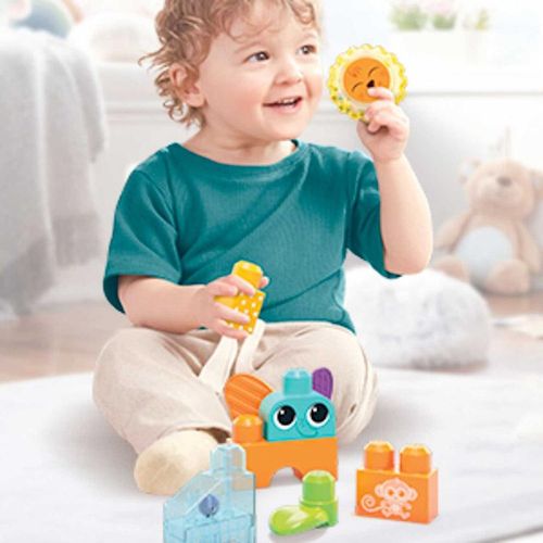 Child Playing With Mega Bloks Sensory Rock N Roll Safari