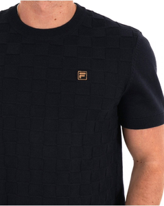 FILA GOLD - Campbell Square Knit Tee Black