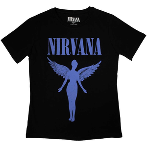 NIRVANA - Ladies T-Shirt: Angelic Blue Mono