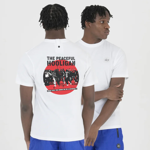 PEACEFUL HOOLIGAN - The Footy Factory T-Shirt White