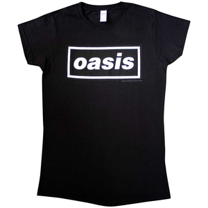 OASIS - Oasis Ladies T-Shirt: Decca Logo - Black