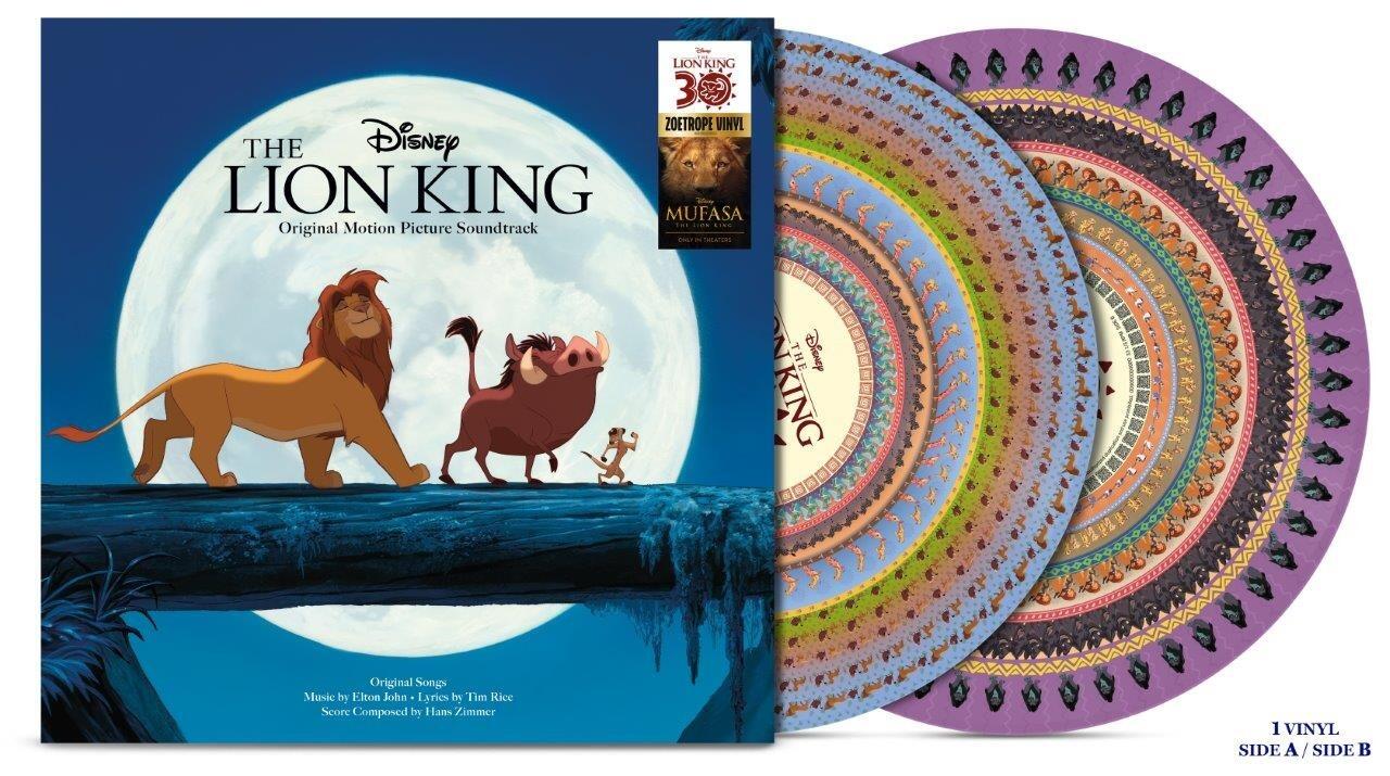 THE LION KING Zoetrope Vinyl Record 30TH ANNIVERSARY EDITION