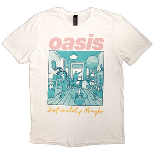 OASIS - T-Shirt: Definitely Maybe Illustration Colour - White