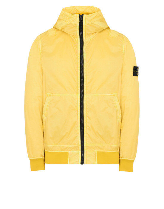 Stone Island Compass-patch hooded jacket - Yellow