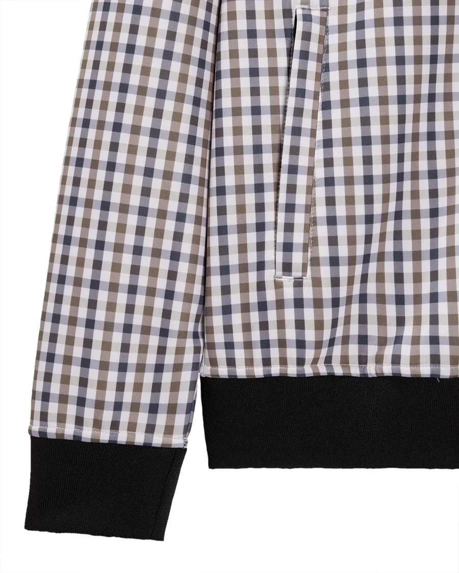 WEEKEND OFFENDER - Solomun Tricot Track Top Mid House Check