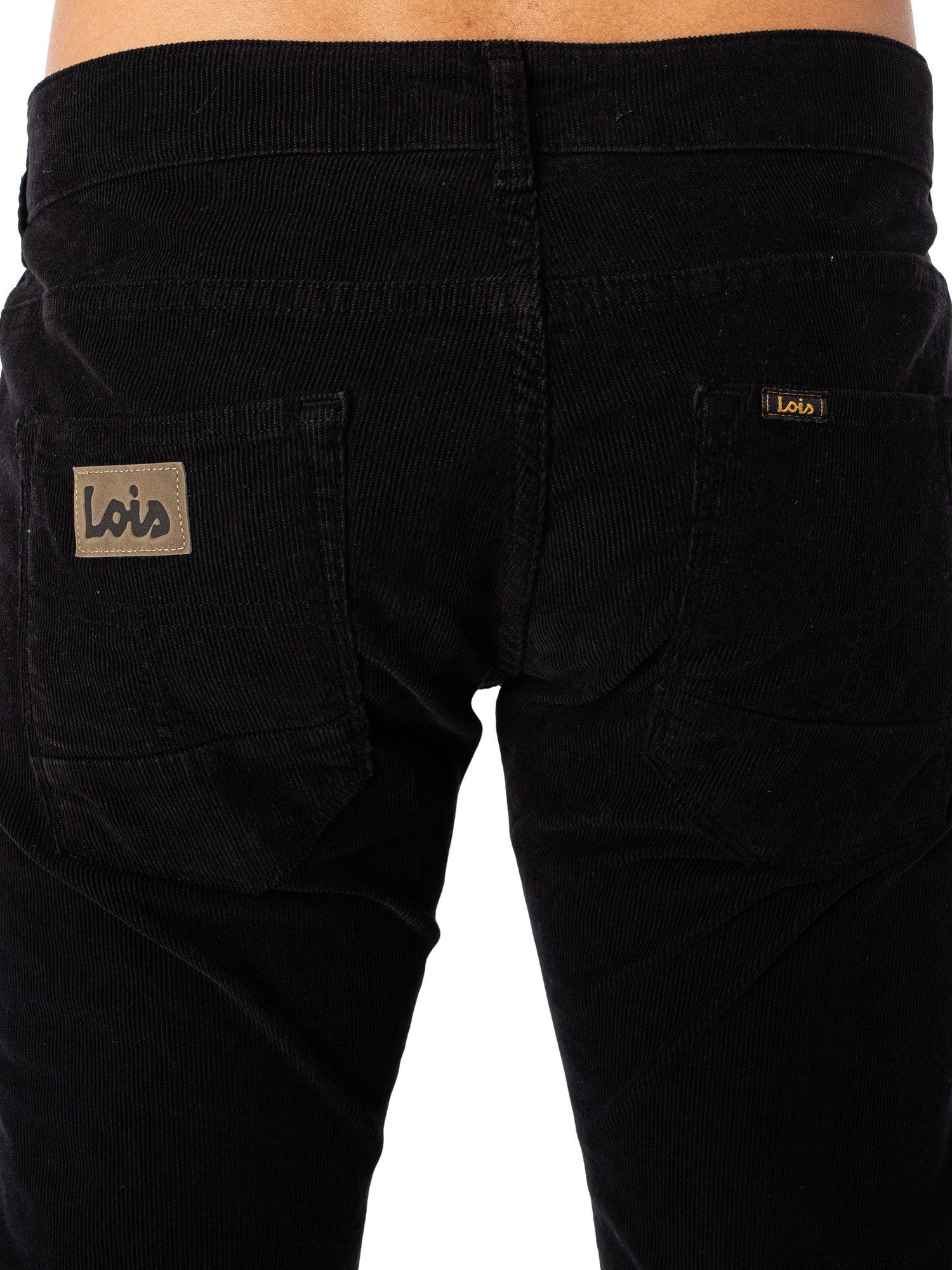 LOIS JEANS - Sierra Thin Corduroy - Black