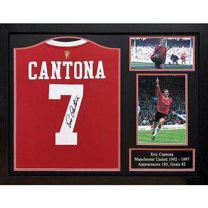 ERIC CANTONA - Manchester United FC - Signed Shirt (Framed)