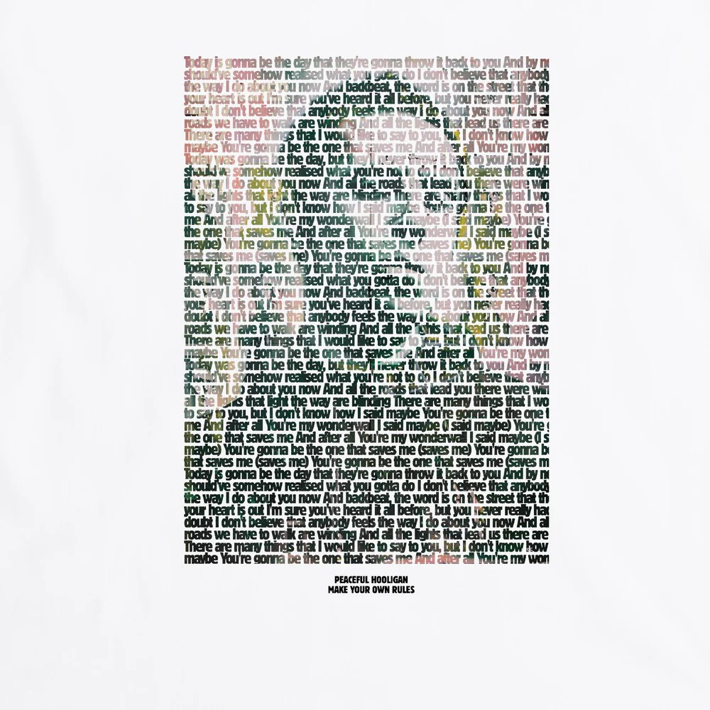 PEACEFUL HOOLIGAN - Wonderwall T-Shirt White