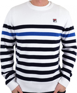 FILA - Rakulan Vintage Crochet Knit Breton Jumper