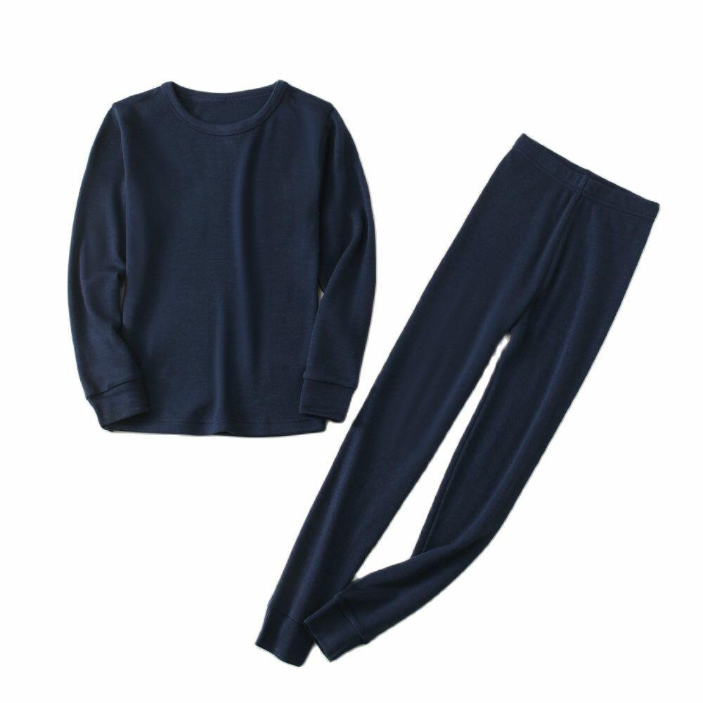 100%Merino Wool Thermal Set, Top and Bottom, Underwear Set, for Kids
