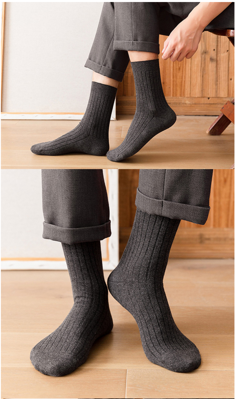 98%Cotton Men's Socks, Size EU 45-46 (3 Pairs of Socks/Pack)