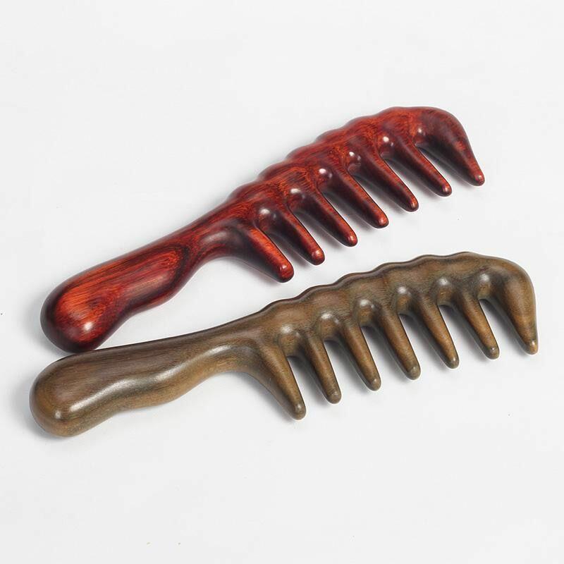 Sandalwood Combs, Curly Hair Brushes, Head Meridian Massage