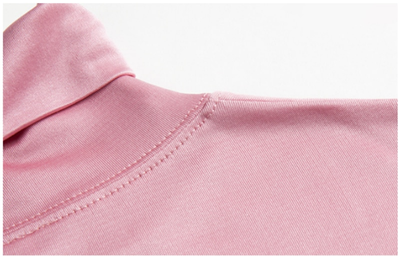 100% Pure Silk Double Knit Roll Neck Ladies Bottoming Top