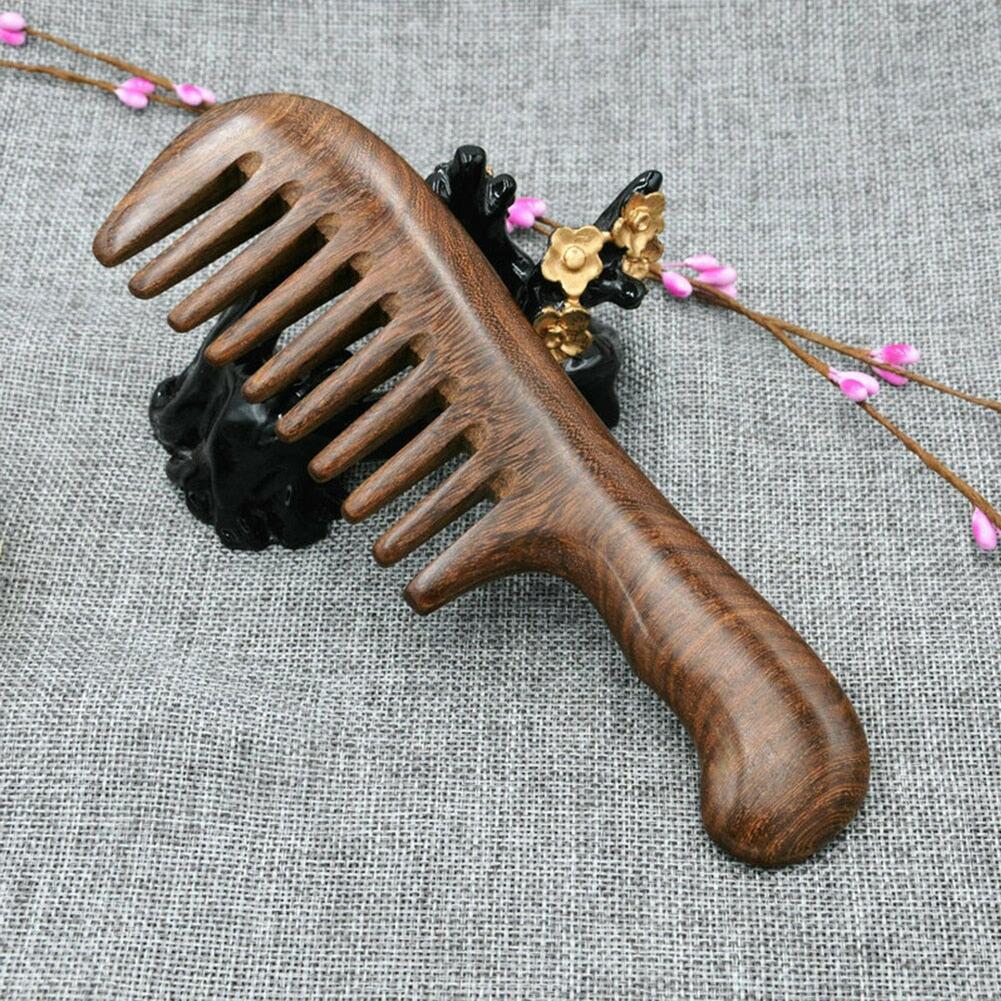 Sandalwood Hair Comb with Natural Fragrance for Detangling and Massage