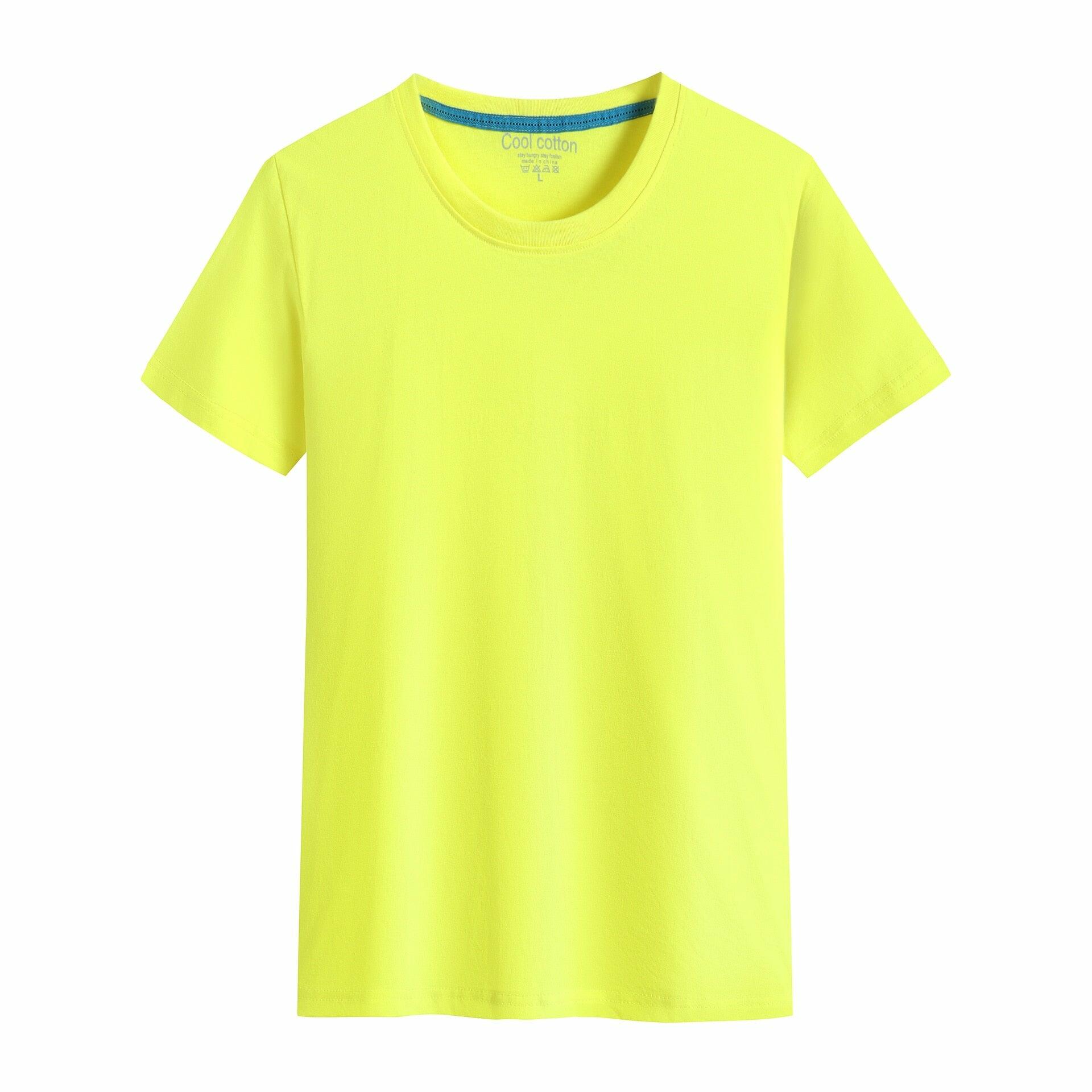 100% Cotton T-shirt Round Neck Tops Tees Unisex