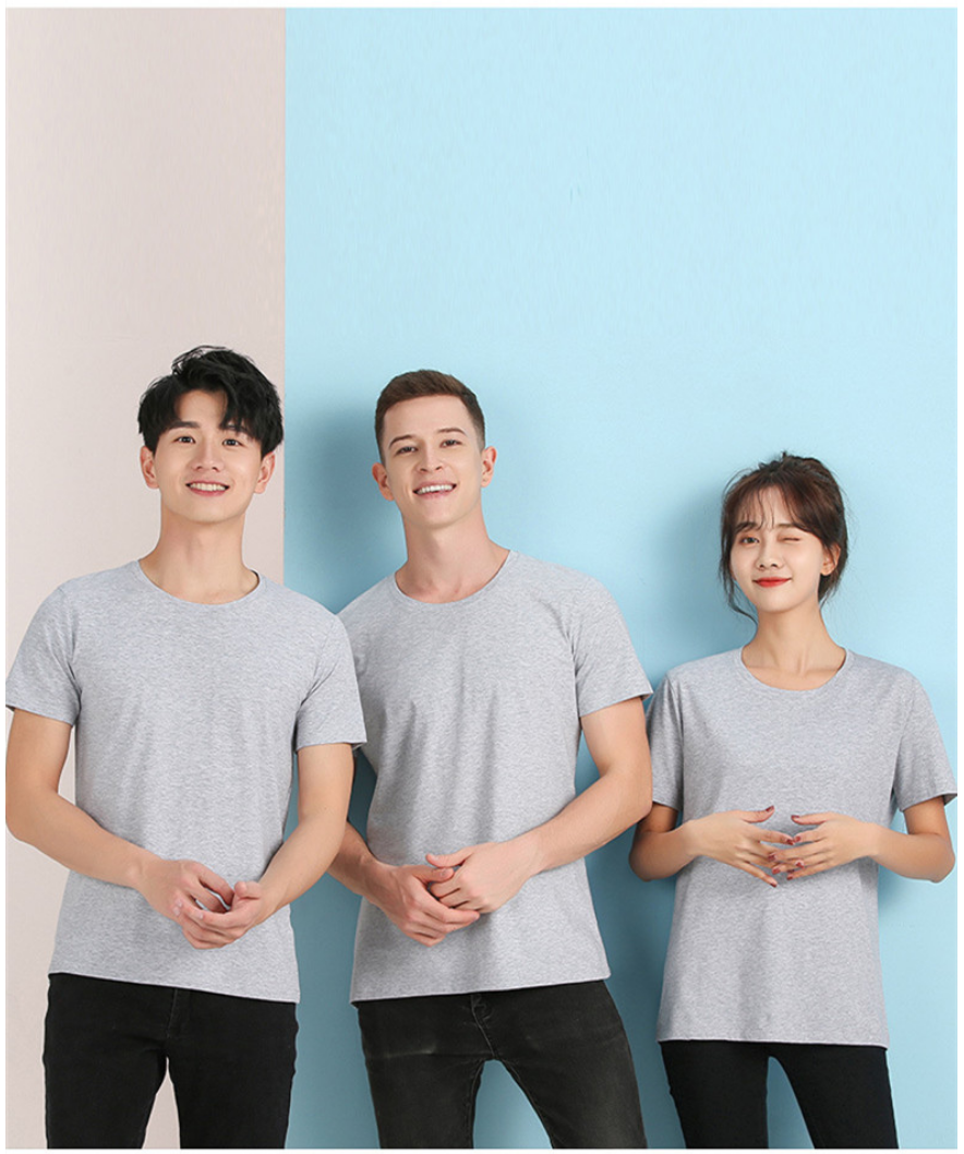 100% Cotton T-shirt Round Neck Tops Tees Unisex