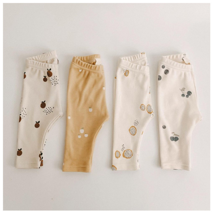 Pure Cotton 0-3T New Born Baby Kid Boys Girls Pant Leggings Trousers Bottoms Trousers