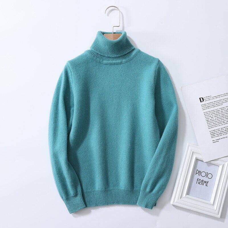Pure Wool Children's Boys Girls Pullovers Sweaters Knit Bottoming Top