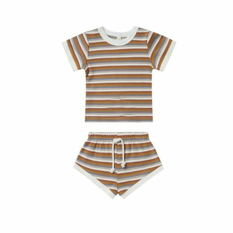 100% Cotton 0-3T New-born Baby Kid Unisex Boys Girls Set Tank Top + Shorts 2pcs Set