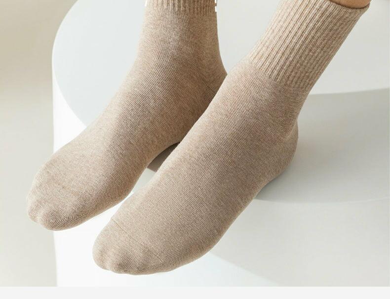 95% Combed Cotton 5% Spandex Men's Socks  Casual 5/10 Pairs of Socks