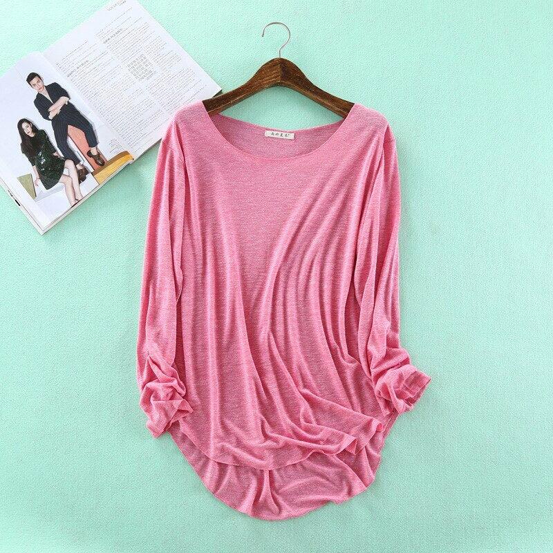 100% Bamboo Fibre Casual Women's T-Shirt Round Neck Short Sleeve Tops Tees Basics
