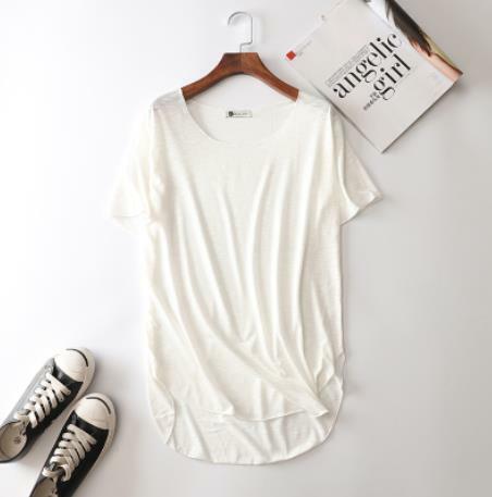 100% Bamboo Fibre T-Shirt Women's Casual Short Sleeve Tops