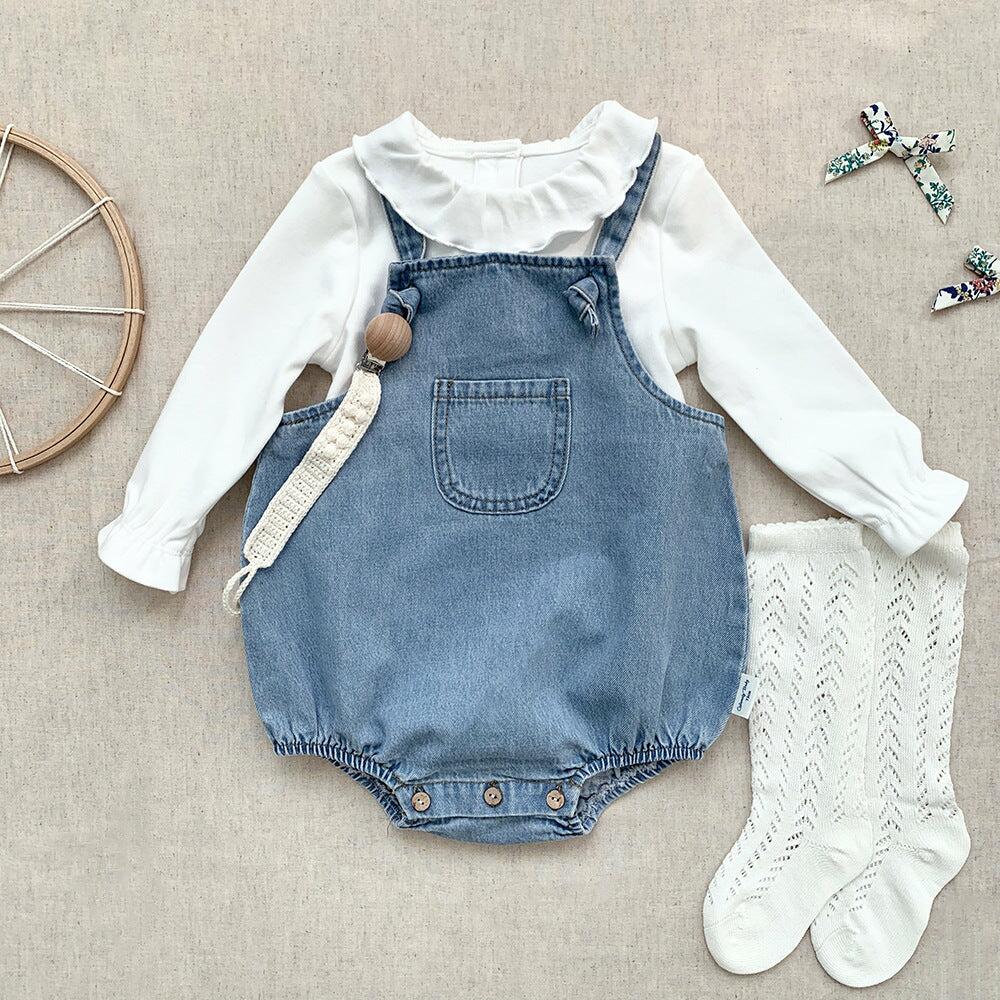 Pure Cotton Rompers Jumpsuits Baby Boy Girl New-born