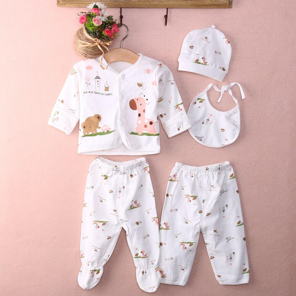 100% Cotton Shirt and Pants Boys Girls Age 0-3 Months Old New Born Baby Unisex Underwear Sleepwear