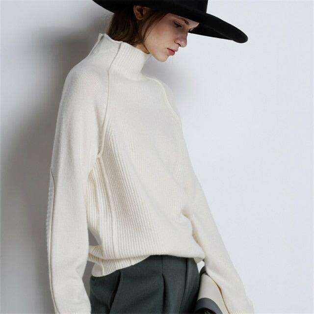 100% Pure Wool Ladies Sweater Pullover Loose