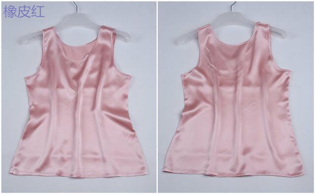 100% Pure Silk Classical Tank Top Camisole Sleeveless Vest Shirt