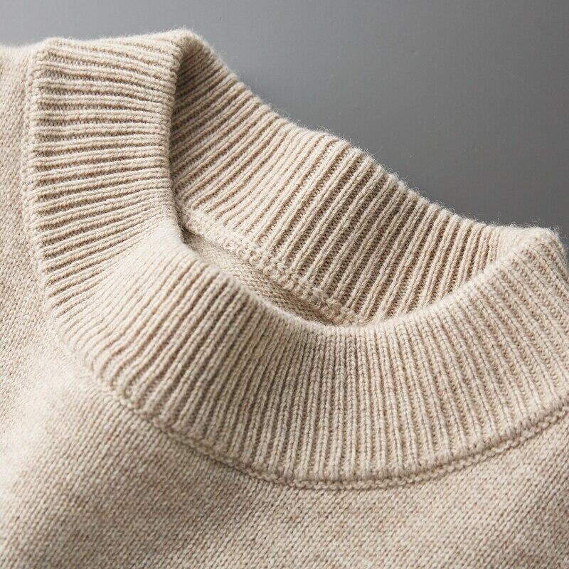 100% Wool Men's Knitted Sweater Pullover Jumper