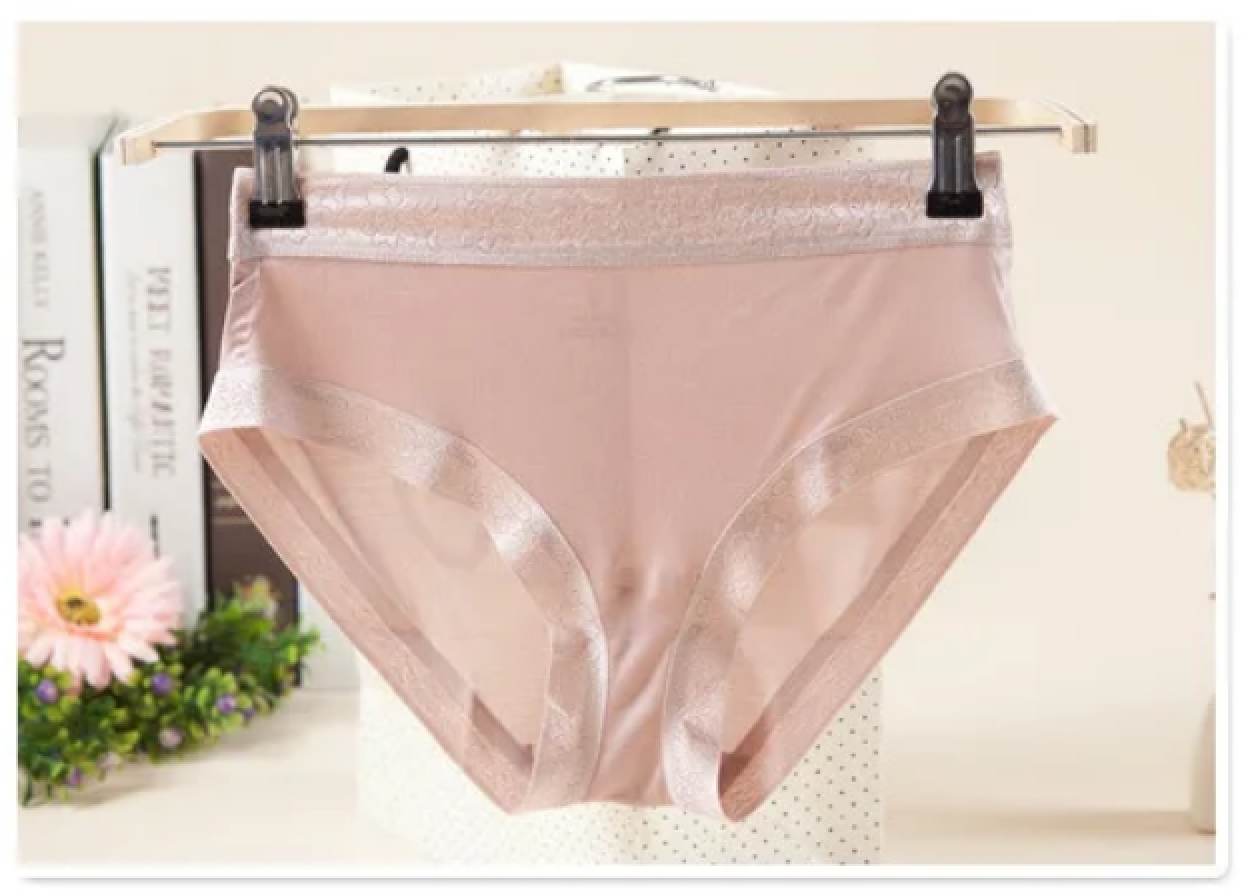 100% Mulberry Silk Ladies Briefs, Panties, Underwear, 4 Pack