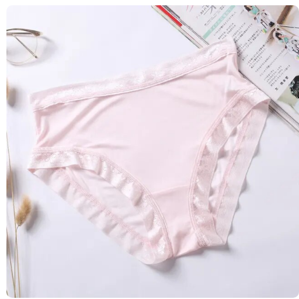 100% Mulberry Silk Brief Women's Panties, Briefs, Underwear, Lingerie