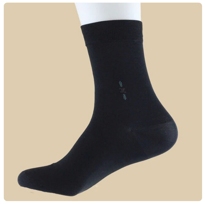 80% Mulberry Silk 20% Cotton Men's Socks,  5 Pairs/Lot