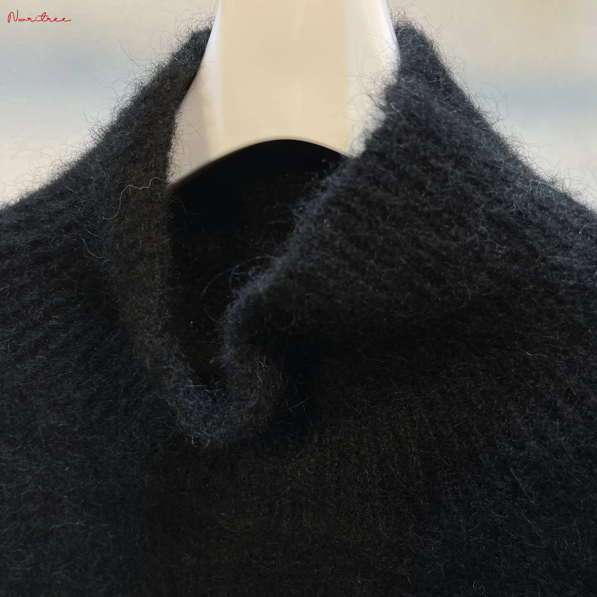 78% Alpaca Wool Women's Turtleneck Sweater, Pullover, Loose Knit Top