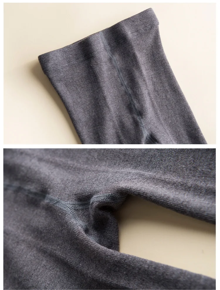 50% Mulberry Silk, 30% Cotton, 20% Spandex Ladies' Slim Fit Tights, High Waist Leggings, Lingerie (658a)