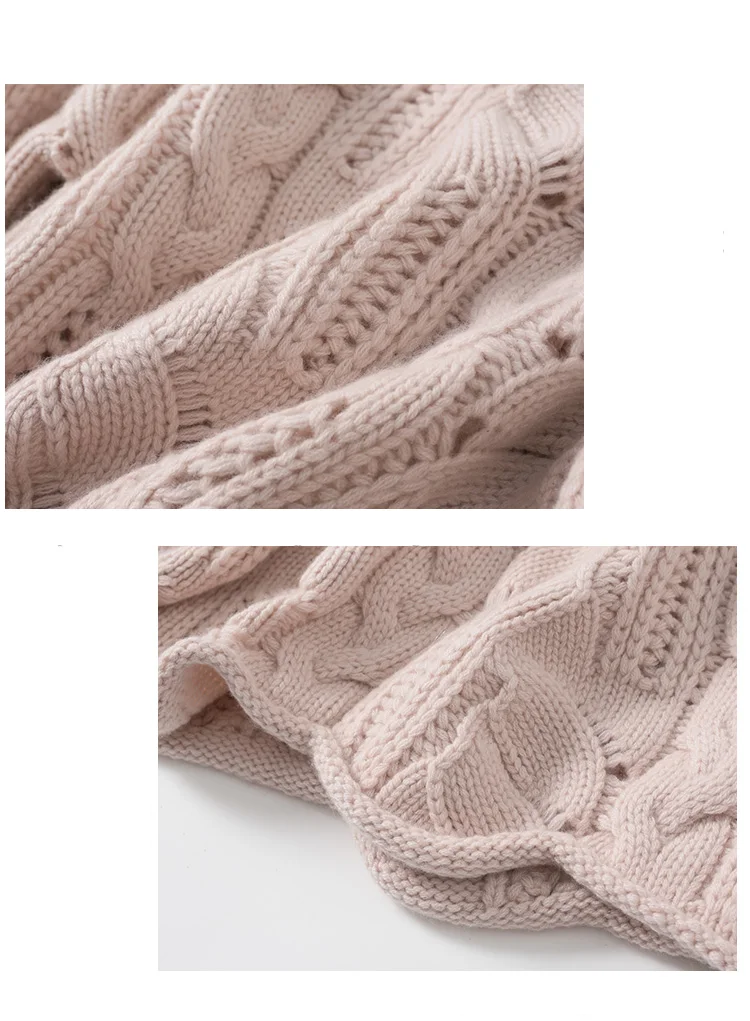 100% Cashmere Wool Sweater, Top Grade 6A, Exquisite Style, Lace Knit Women's Top (11a)