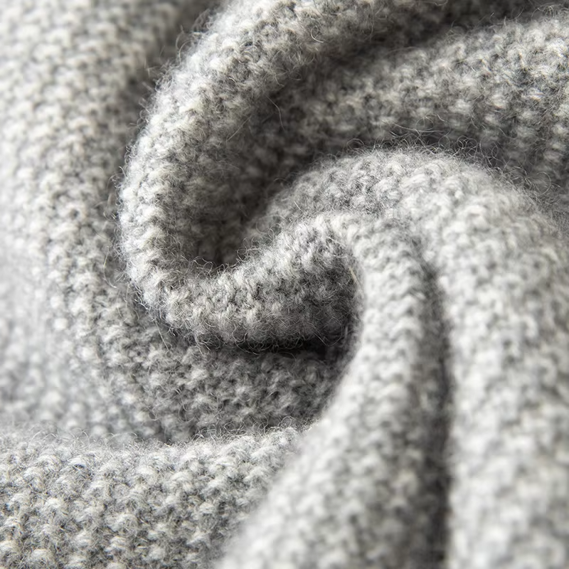 100% Cashmere Wool Men's Seven Needle Half High Neck Sweater (66)