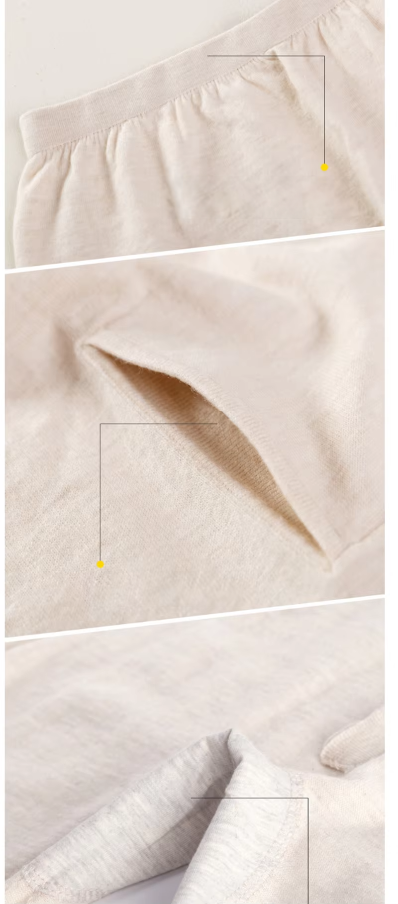 100% Cashmere Wool Thermal Sets for Men and Women, Underwear, Loungewear (599c)