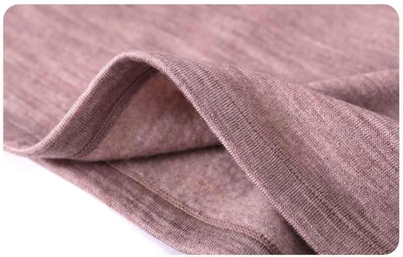 100% Merino Wool Brushed Thermal Underwear for Women or Men, T-Shirt and Long Johns Suit, Couple Set, Knitwear (599d)