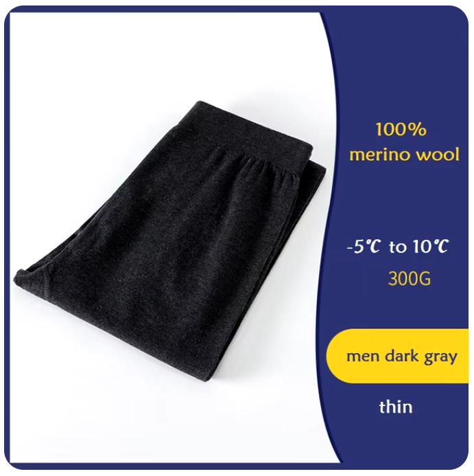 100% Merino Wool Women's and Men's Leggings, Thermal Trousers, Tights, Plus Sizes, Underwear, Loungewear (275)