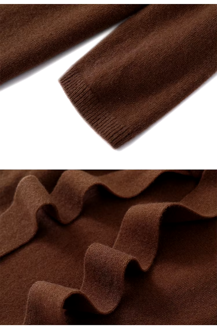 100% Australian Wool Women's High Neck Dress, Knitwear (278)