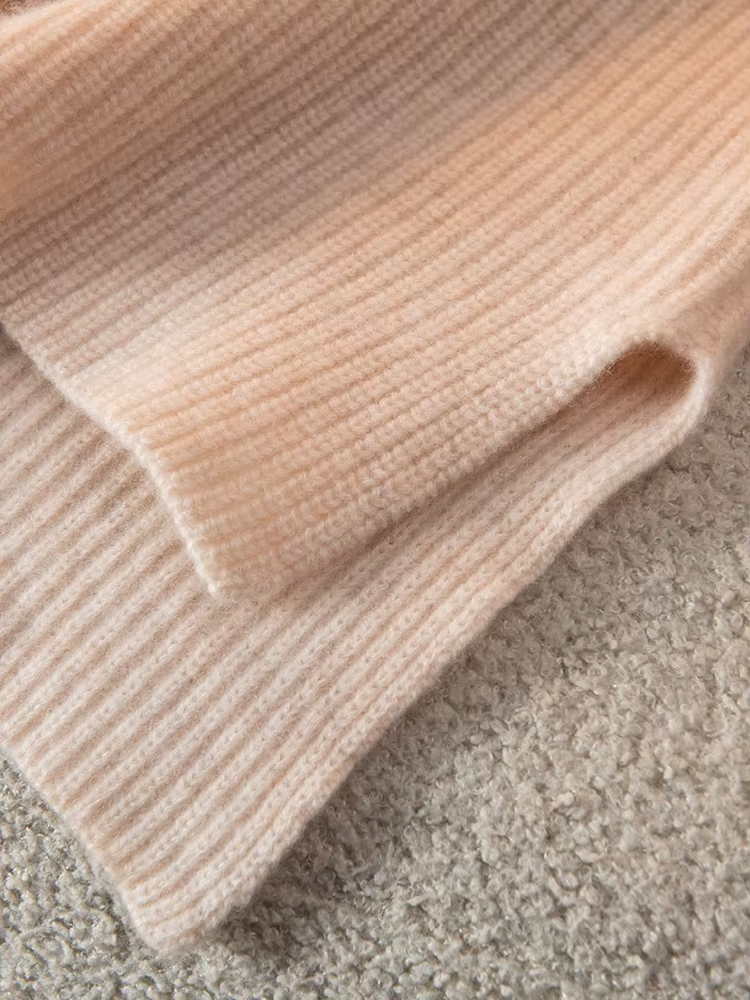 100% Merino Wool Women's Round Neck Sweater and Skirt Set, Knitwear (73b)
