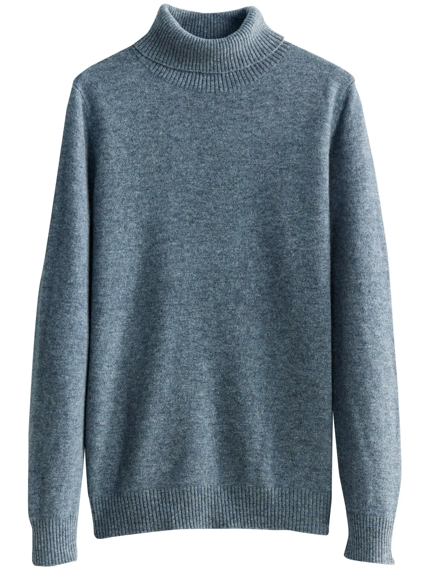 100% Australian Merino Wool Knitted Top for Women, Turtleneck Sweater, Knitwear (68a)