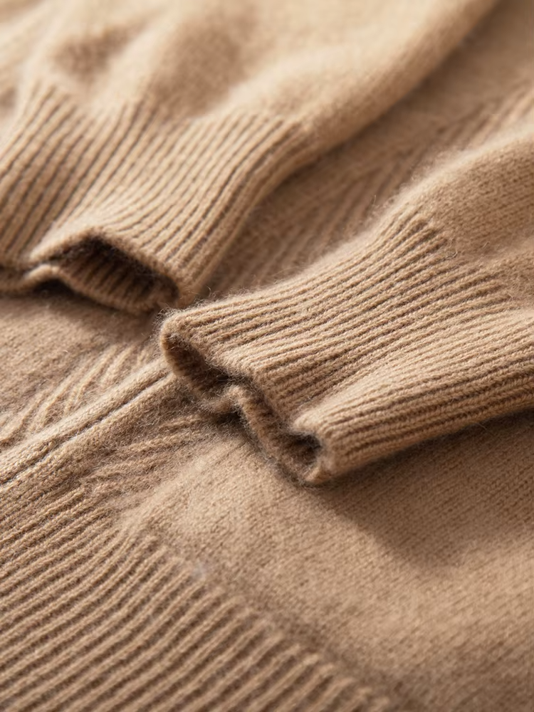 100% Cashmere Wool Women's Hooded Cardigan And Pants Two-Piece Set, Hoodie and Trousers Suit, Knitwear (22ff)