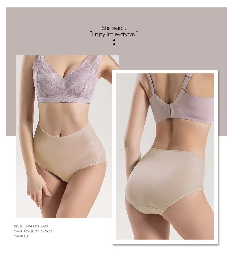 100% Mulberry Silk High-waisted Women's Thin Shorts, Basic Casual Briefs, Lingerie, Underwear (71)