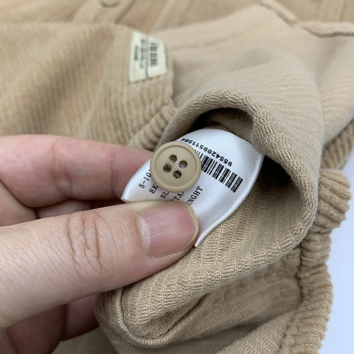 100% Cotton Corduroy Men's Casual Shirt, Long-Sleeve Shirt with Single Pocket (401)